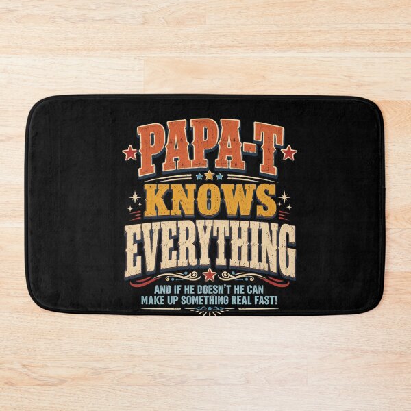 Item preview, Papa Knows Everything Funny Western Patriotic Quote designed and sold by FormalDehyena.