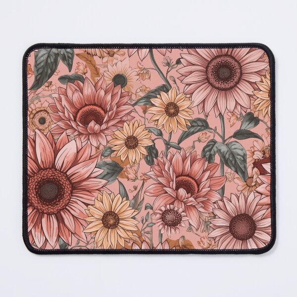 Item preview, Dark Lush Cottagecore Sunflower Pattern | Vintage Maximalist Botanical Floral. designed and sold by Desolaa_Arts.