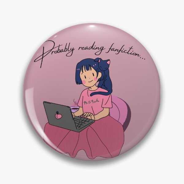 Item preview, Probably Reading Fanfiction (Pale Skin Version) designed and sold by urturningviolet.