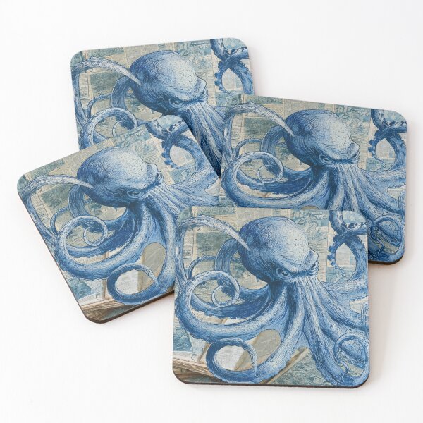 Item preview, Octopus Design in Blues Days designed and sold by regiaart.