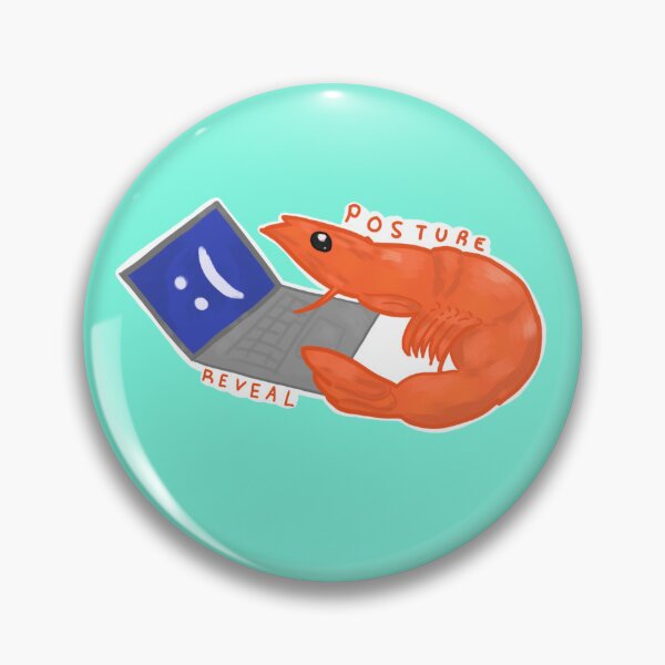 Item preview, Posture Reveal Shrimp Meme designed and sold by LryArchive.