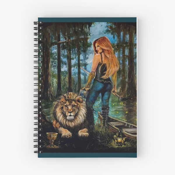 Item preview, Taking Back What the Enemy Stole painting by artist Lori Richardson Beautiful Redheaded woman with a crowned lion designed and sold by Lori Richardson.