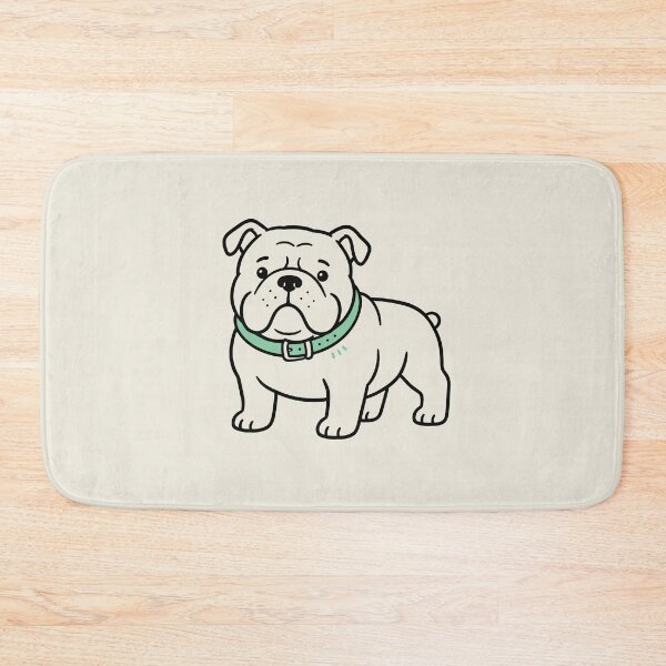 Item preview, Cute Bulldog with Mint Green Collar Dog Lover  designed and sold by American Spirit.