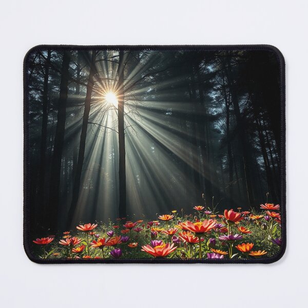 Item preview, Dramatic Sun Rays in Poppy Forest designed and sold by IntelliMindDesigns.