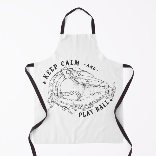 Item preview, Keep Calm and Play Ball Baseball Art - black line designed and sold by Tingmade Studio.