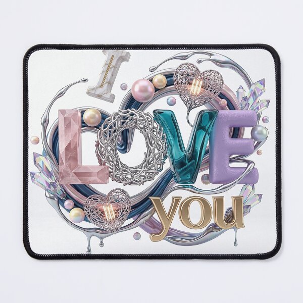 Item preview, Crystal Pearl Love You Keepsake designed and sold by BlissBlvdShop.
