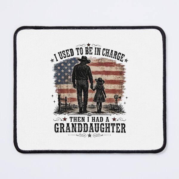 Item preview, Cowboy Patriotic American Flag Father Daughter Walk designed and sold by FormalDehyena.