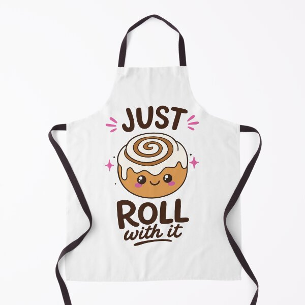 Item preview, Just Roll With It – Cute Kawaii Cinnamon Roll Pun Design designed and sold by Apotheosis by Irie Meraki.