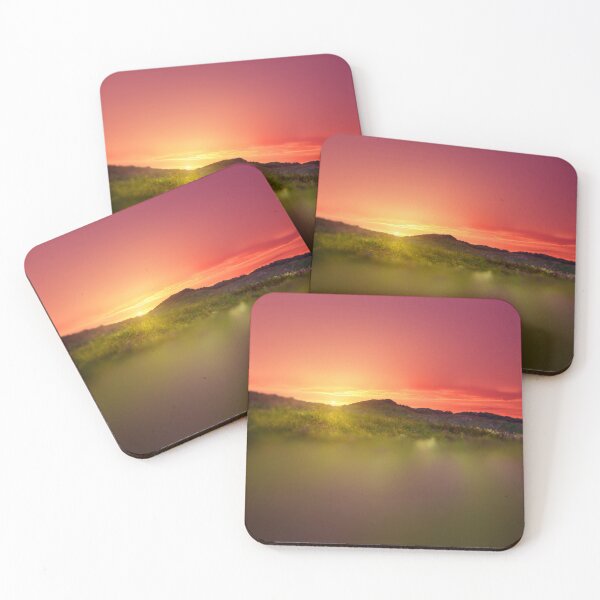 Item preview, Mountain Magenta Sunset Over Lake With Blur Aesthetic designed and sold by DEC02.
