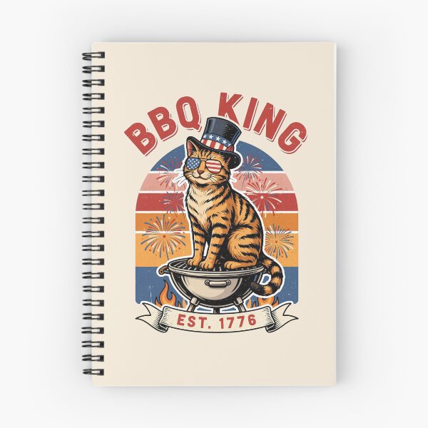 Item preview, BBQ King Patriotic Cat designed and sold by WikaKowalczyk.