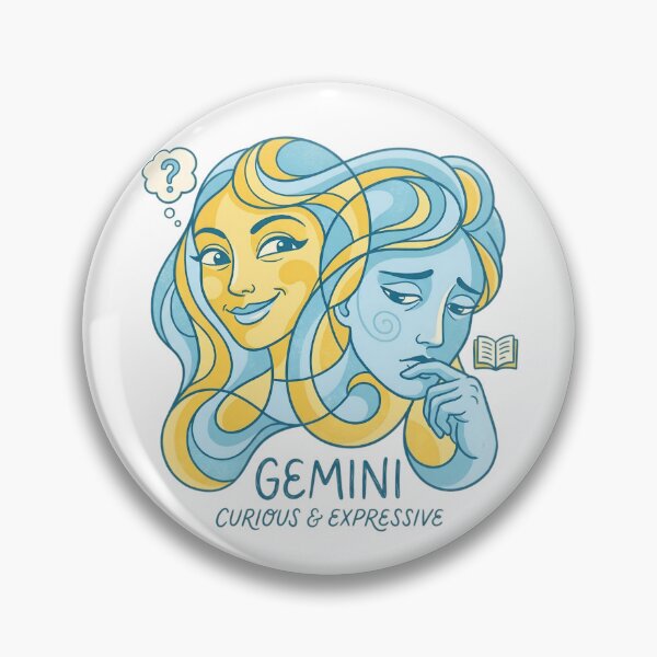 Item preview, Gemini Zodiac Sign | Curious & Expressive Twins Daily Horoscope Design | Astrology Lover Gift designed and sold by Bhaskar Digital Art.