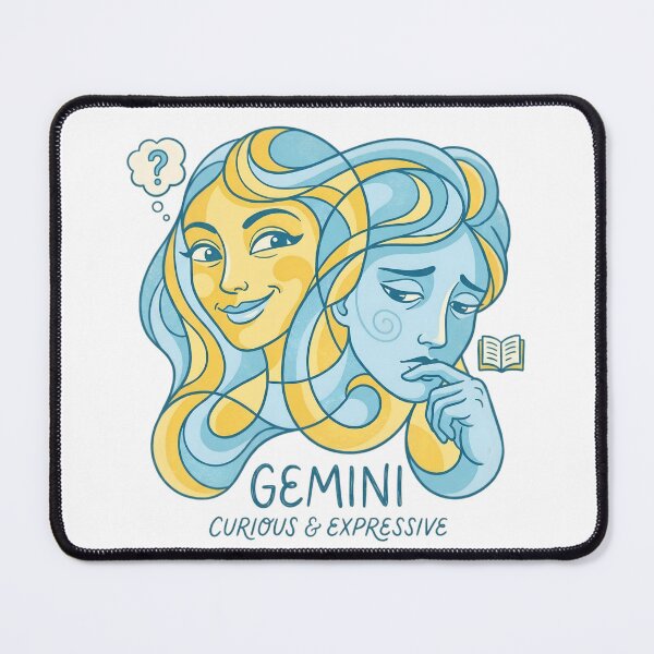 Item preview, Gemini Zodiac Sign | Curious & Expressive Twins Daily Horoscope Design | Astrology Lover Gift designed and sold by Bhaskar Digital Art.