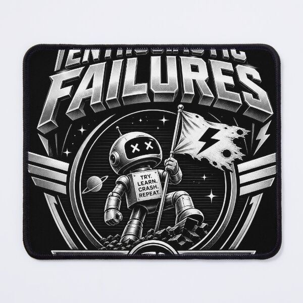 Item preview, League of Enthusiastic Failures | Retro Futuristic Humor designed and sold by Jandedan.