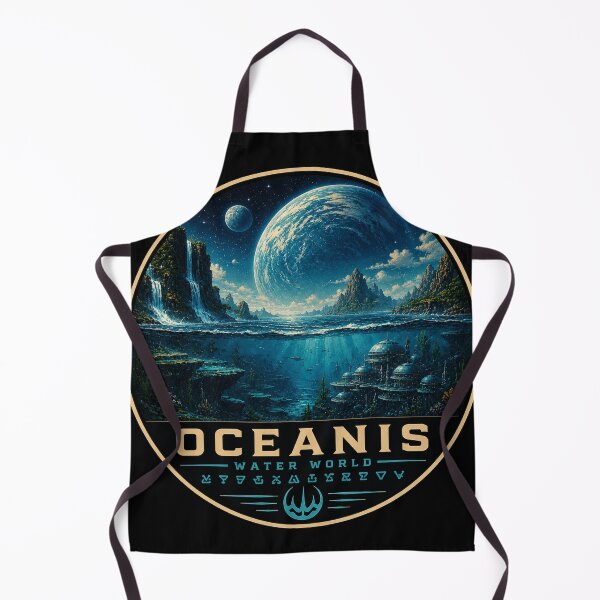 Item preview, OCEANIS – Water World Alien Planet Sci-Fi Space Emblem designed and sold by ChemiroL.