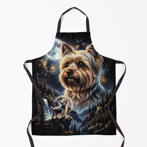 Item preview, Yorkie Howling To The Moon Vintage Funny Yorkshire Terrier Dog designed and sold by YourArt7.