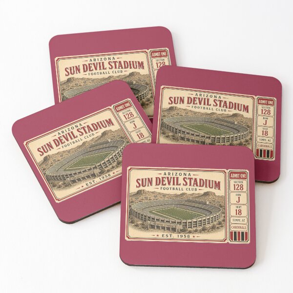 Item preview, Sun Devil Stadium Vintage Ticket | Arizona Retro Football Stadium designed and sold by GhostDawgs.