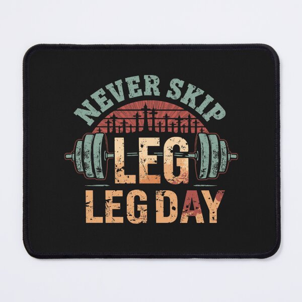 Item preview, Never Skip Leg Day – Retro 1980s Gym Workout Motivation designed and sold by Sparkofart07.