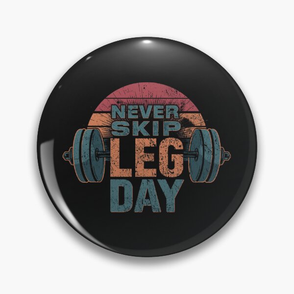 Item preview, Never Skip Leg Day – Retro 1980s Gym Workout Motivation designed and sold by Sparkofart07.