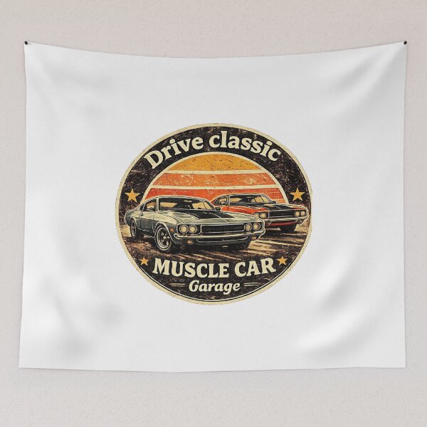 Item preview, Drive Classic ⭐ Retro Muscle Car Garage Vintage Car Gift designed and sold by UrbanPrintVibes.