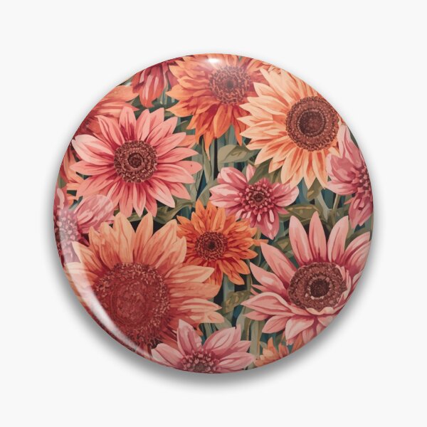 Item preview,  Ultra Lush Cottagecore Sunflower Pattern | Vintage Maximalist Botanical Floral. designed and sold by Desolaa_Arts.