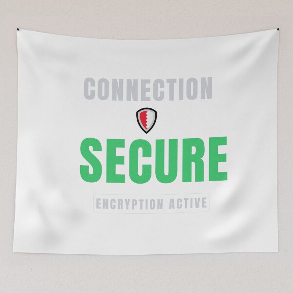 Item preview, Connection Secure | Premium Cyber & Tech Typography Design designed and sold by HeartAndArtShop.