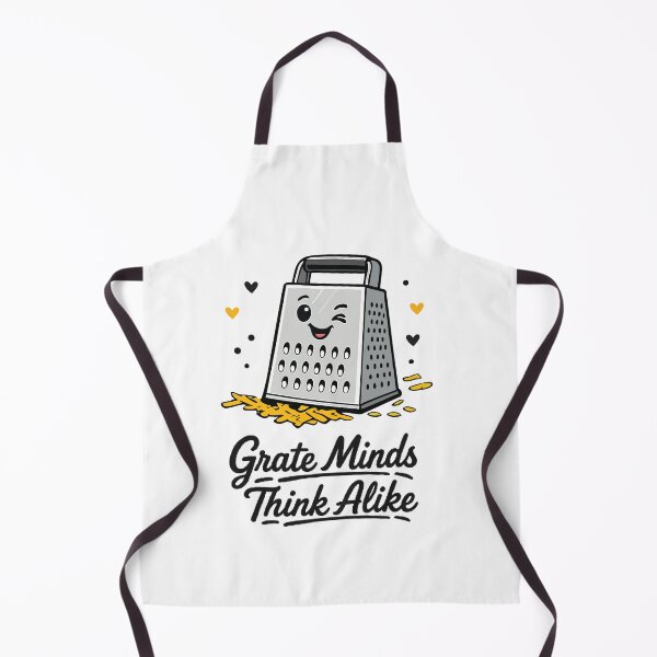 Item preview, Grate Minds Think Alike – Funny Cheese Grater Pun Design designed and sold by Apotheosis by Irie Meraki.