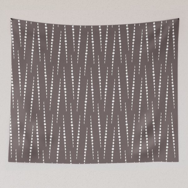 Item preview, Orbit Wave Moon Pattern | Minimal Geometric Abstract Design_WHITE_1 designed and sold by RafenStein.