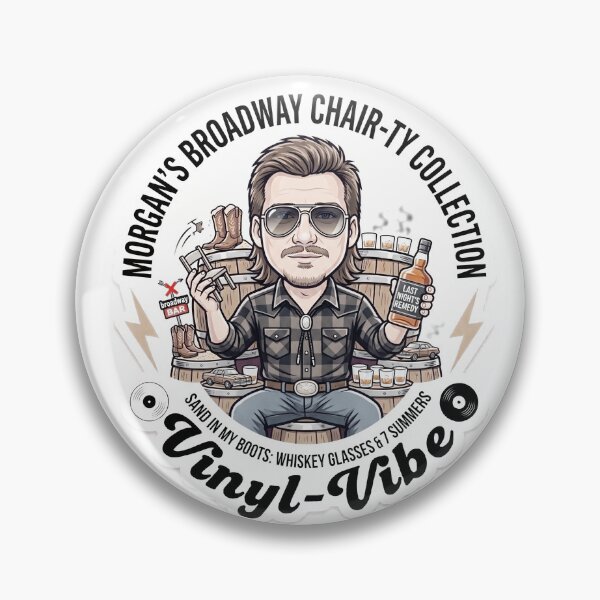 Item preview, Broadway Chair-ty Mullet Man Vinyl designed and sold by Vinyl-Vibe.