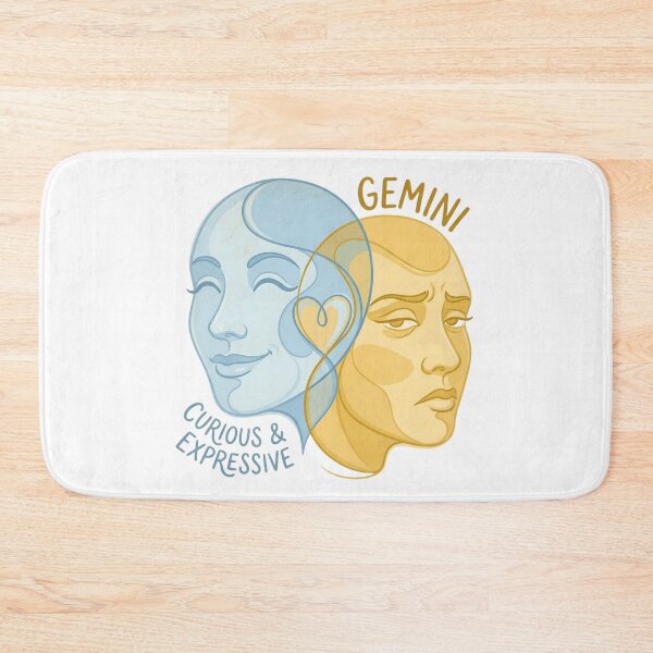Item preview, Gemini Zodiac Twins | Curious & Expressive Daily Horoscope Design | Astrology Lover Gift for Gemini designed and sold by Bhaskar Digital Art.