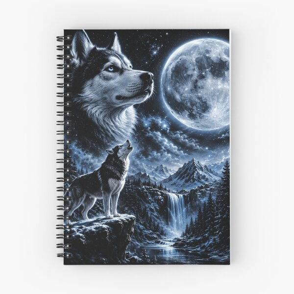 Item preview, Siberian Husky Howling To The Moon Vintage Funny Husky Dog designed and sold by YourArt7.