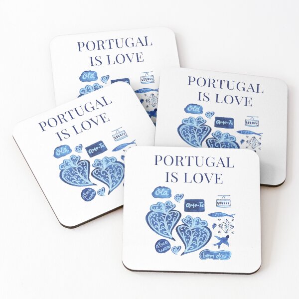 Item preview, Portugal is watercolor love designed and sold by ElizabethCoelho.