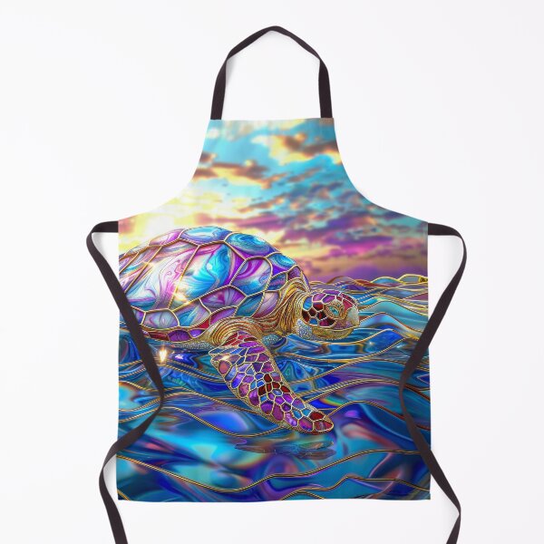 Item preview, Stained Glass Sea Turtle Ocean Art designed and sold by MargaretWiktor.