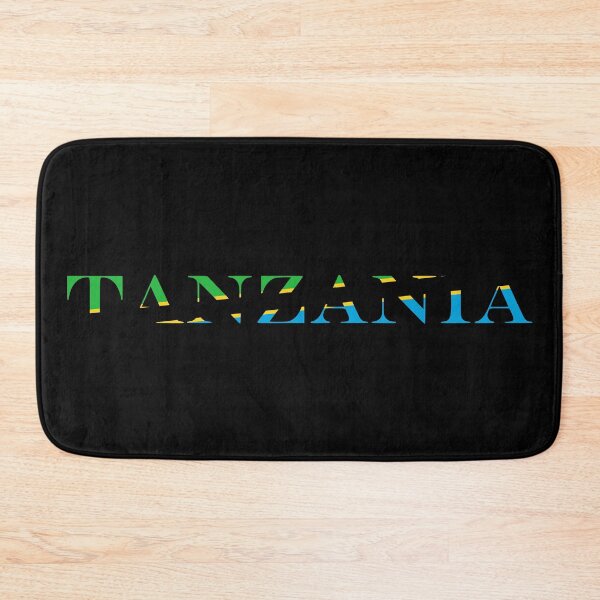Item preview, Tanzania Country Name Typography Flag | Tanzanian Text Inside Flag Design designed and sold by NTGUILTY.