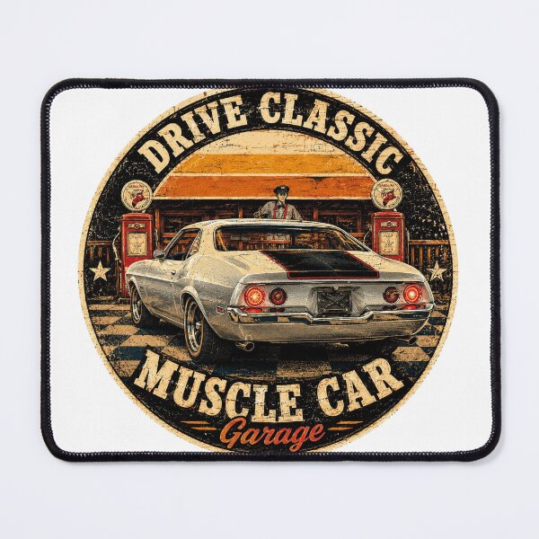 Item preview, Drive Classic ⭐ Retro Muscle Car Garage Gas Station Gift designed and sold by UrbanPrintVibes.