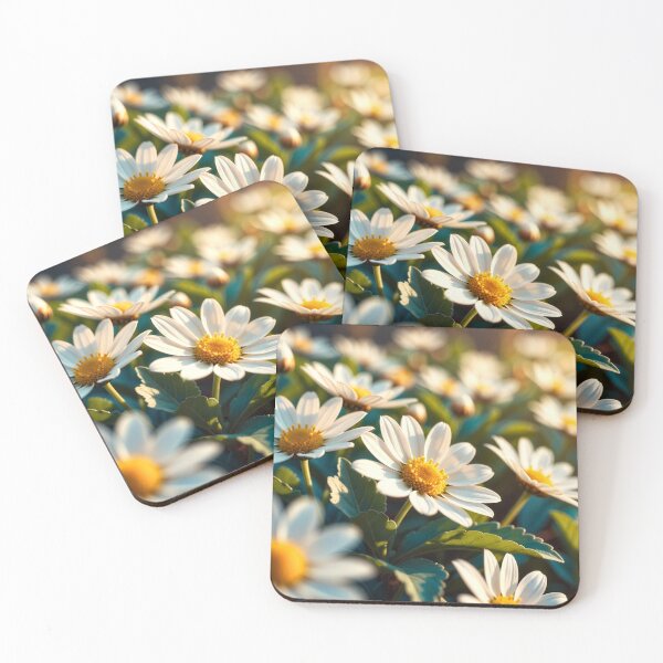 Item preview, Cheerful White Daisies Yellow Center Floral designed and sold by IntelliMindDesigns.