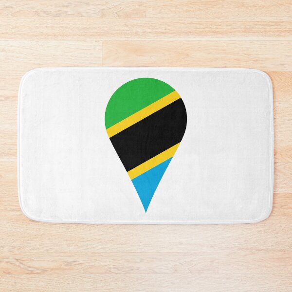 Item preview, Tanzania Flag Location Pin Map Marker | Tanzanian Destination GPS Icon designed and sold by NTGUILTY.