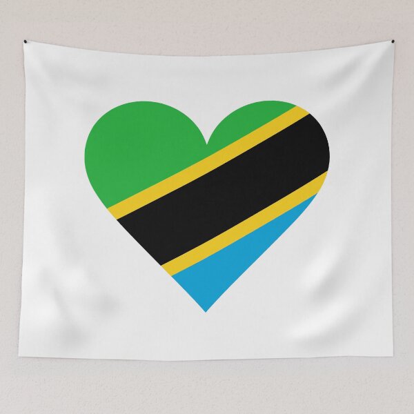 Item preview, Tanzania Heart Flag | I Love Tanzania Patriotic Symbol designed and sold by NTGUILTY.