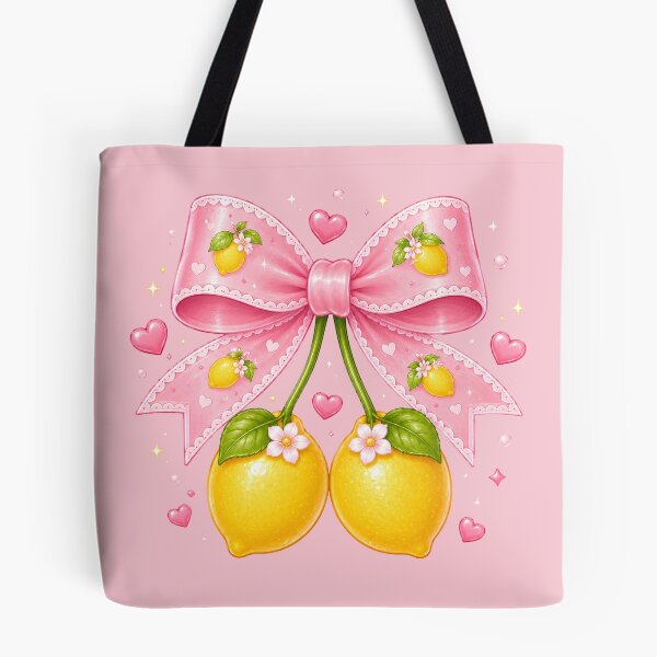 Item preview, Kawaii Lemon Bow Cute Coquette designed and sold by Pampam-stickers.
