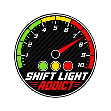 Artwork thumbnail, Shift Light Addict - Sim Racing Humor by GarageGraphics