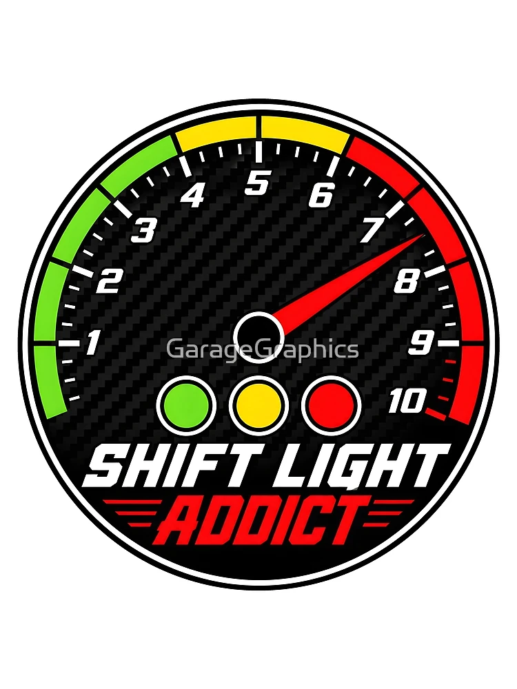 Thumbnail 3 of 3, Scarf, Shift Light Addict - Sim Racing Humor designed and sold by GarageGraphics.