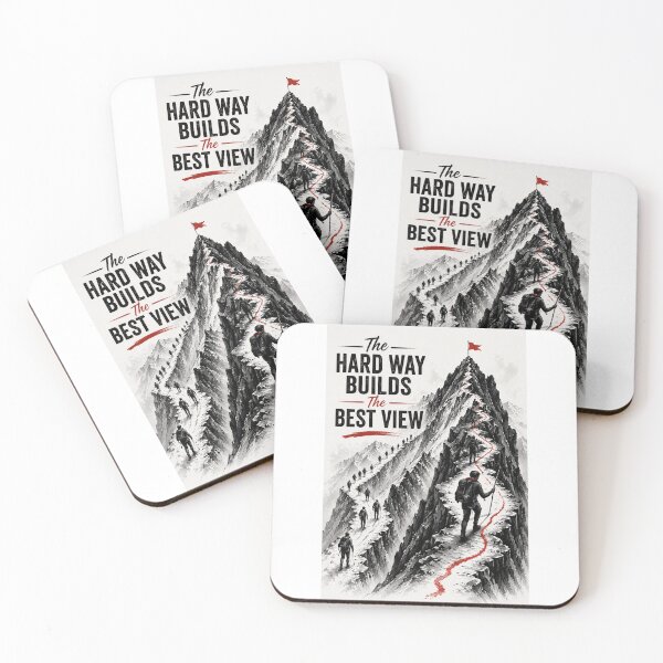 Item preview, The Hard Way Builds The Best View designed and sold by layalistoresa.