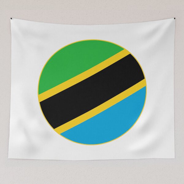 Item preview, Round Tanzania Flag Icon | Circular Tanzanian Flag Button Element designed and sold by NTGUILTY.