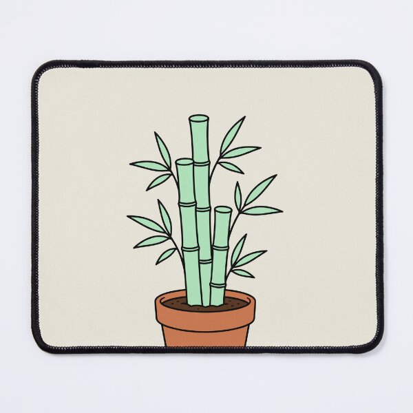 Item preview, Mint Green Bamboo Plant in Terracotta Pot Minimal Botanical Houseplant Design designed and sold by American Spirit.