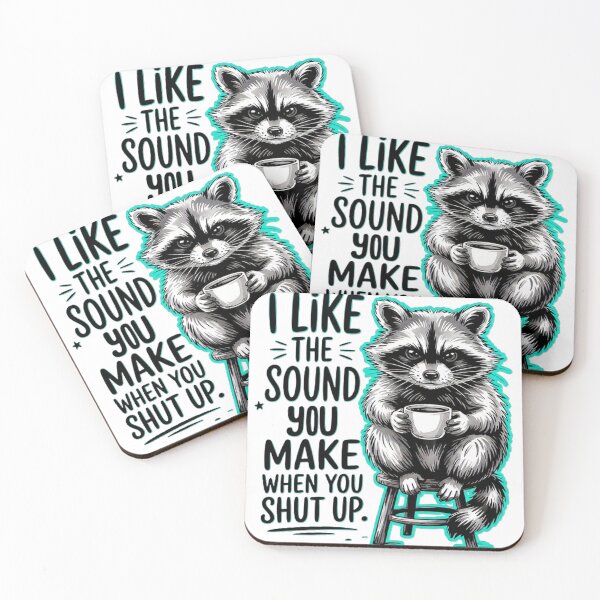 Item preview, Shut up raccoon designed and sold by MysticLeeCreationsandHair.