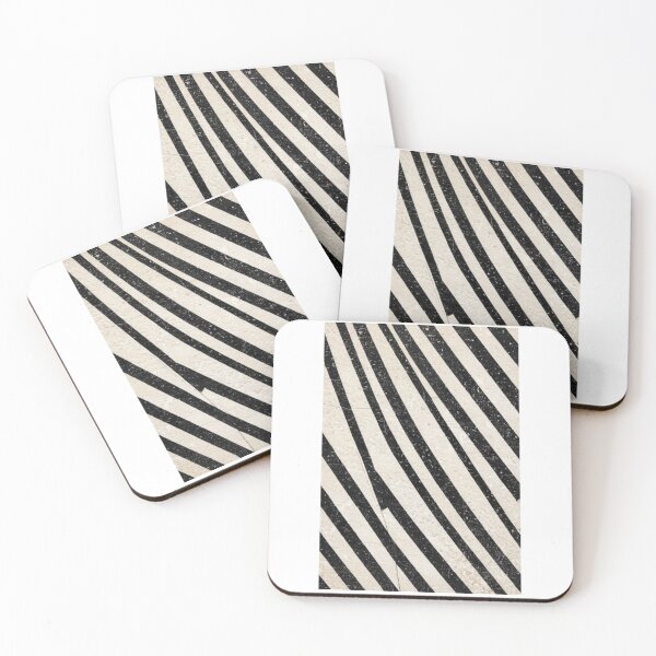 Item preview, Art - Black and White Diagonal Stripes, Minimalist Geometric Composition designed and sold by Reverso-Design.