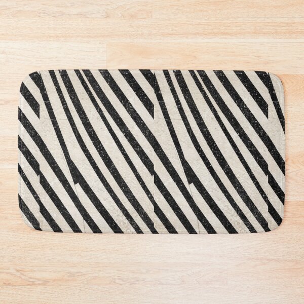 Item preview, Art - Black and White Diagonal Stripes, Minimalist Geometric Composition designed and sold by Reverso-Design.