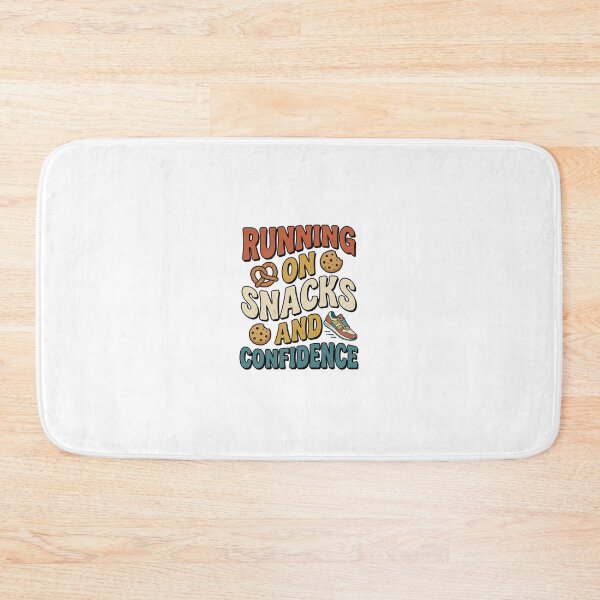 Item preview, Running on Snacks and Confidence Funny Foodie Quote  designed and sold by NovaPrints Designs.