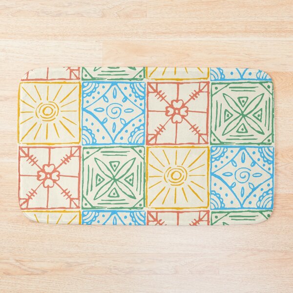 Item preview, Colorful Amalfi style tile seamless pattern designed and sold by OM-lova.