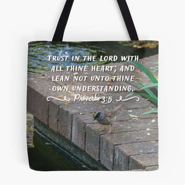 Item preview, Proverbs 3 5 Trust In The Lord - Bible Verse Quote designed and sold by InsprtnlArtbyDP.