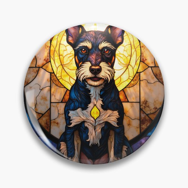 Item preview, Terrier Stained Glass Cosmic Art T-Shirt Dog Gift designed and sold by barbastyle.